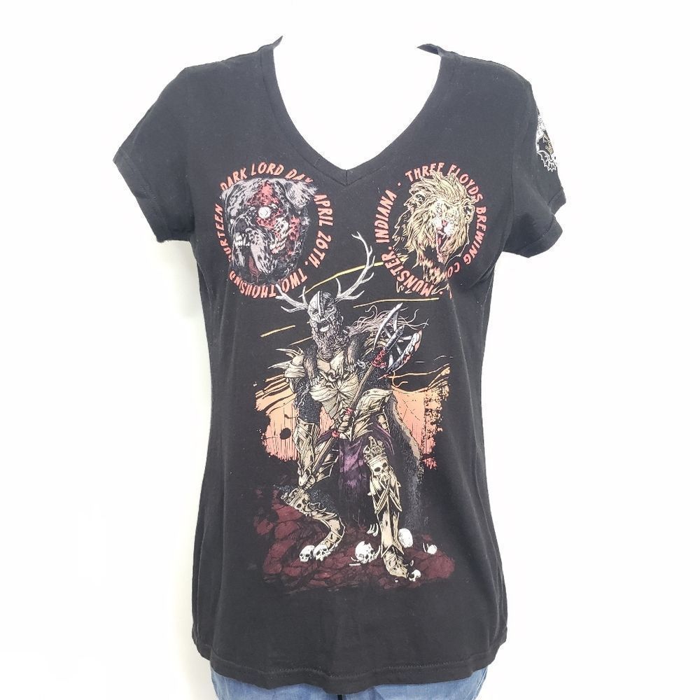 Three Floyds Brewing Co Dark Lord Day 2014 Festival Concert T Shirt Size Medium